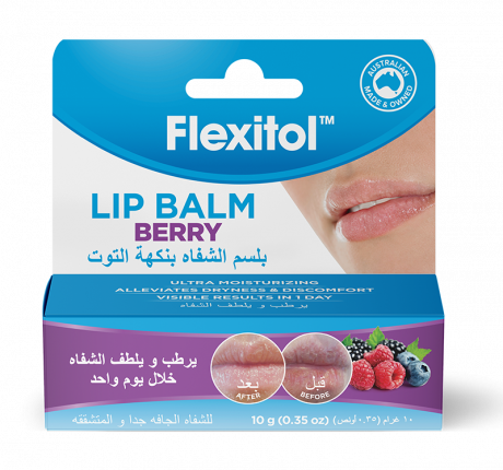 FLEXITOL LIP BALM BERRY 10G