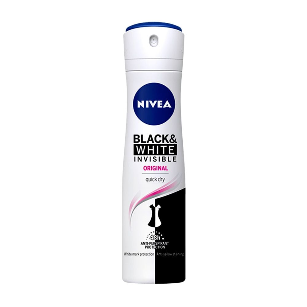 NIVEA WOMEN INVIS.BLACK+WHITE SPRAY 150ML