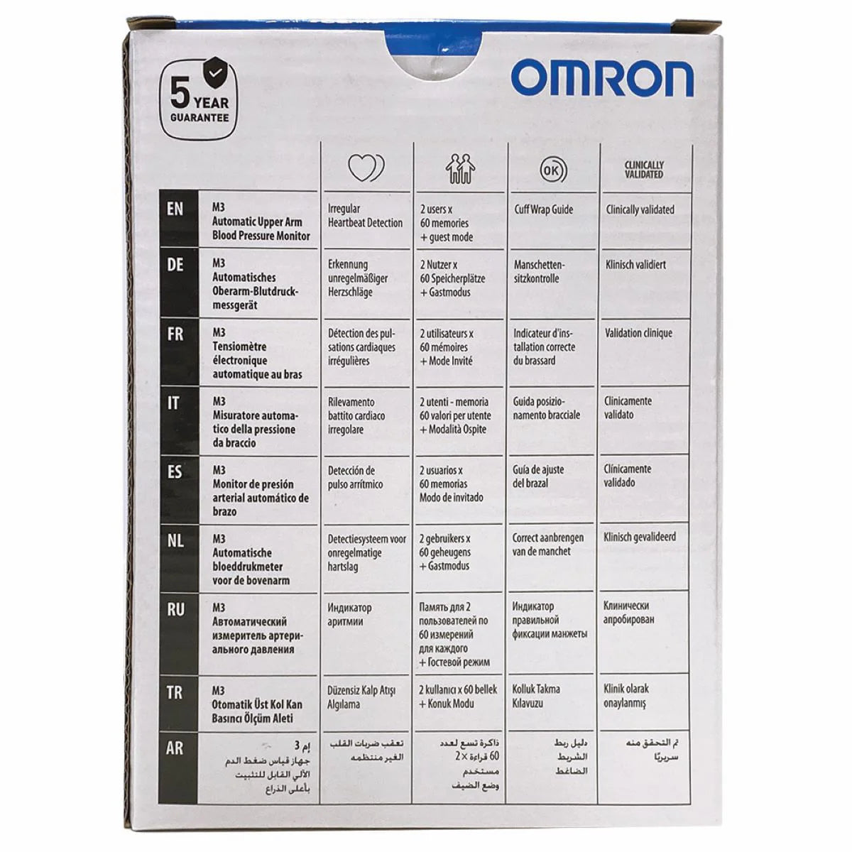 OMRON BLOOD PRESSURE MONTIOR M3