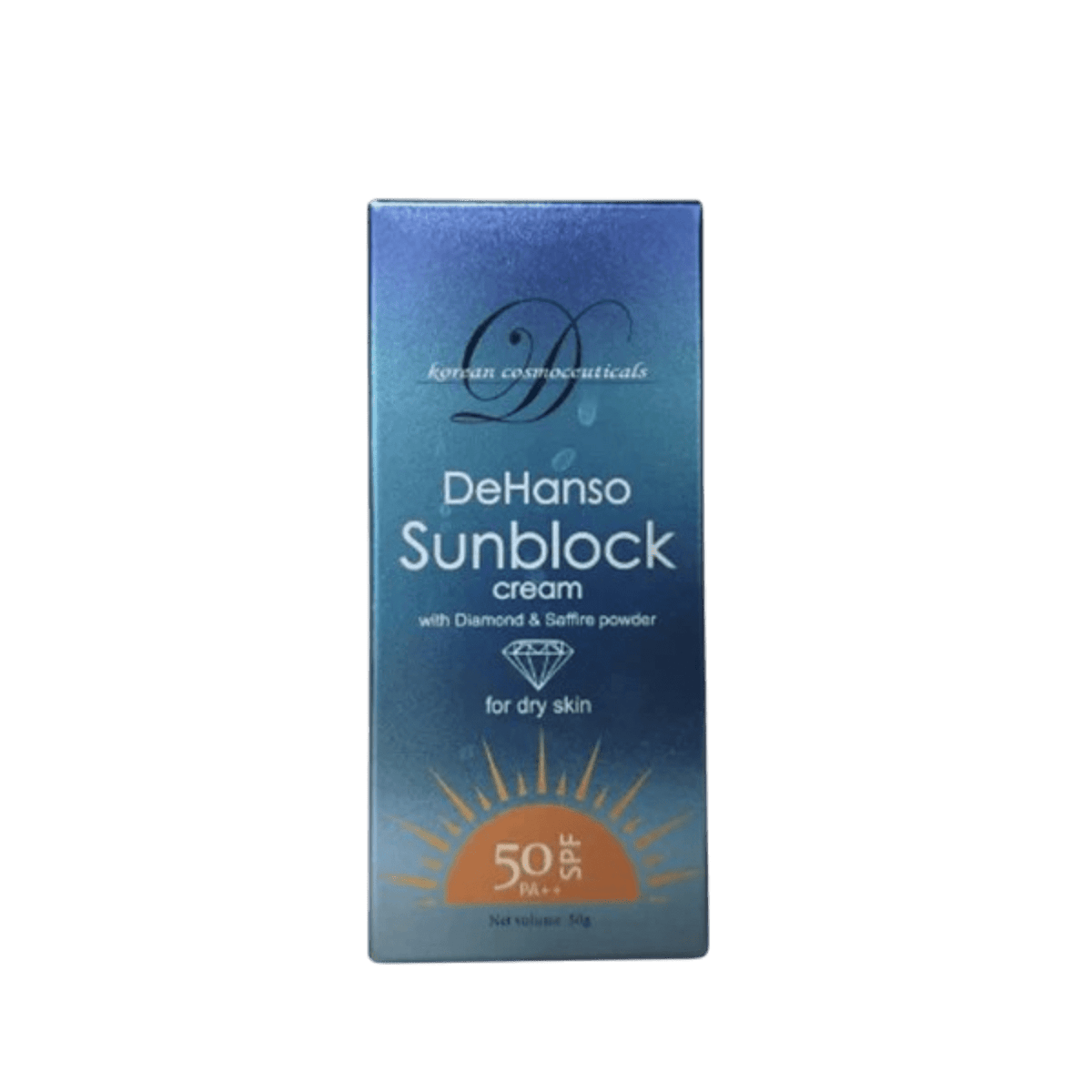 DEHANSO SUNSCREEN FOR DRY SKIN SPF50 CREAM 50ML