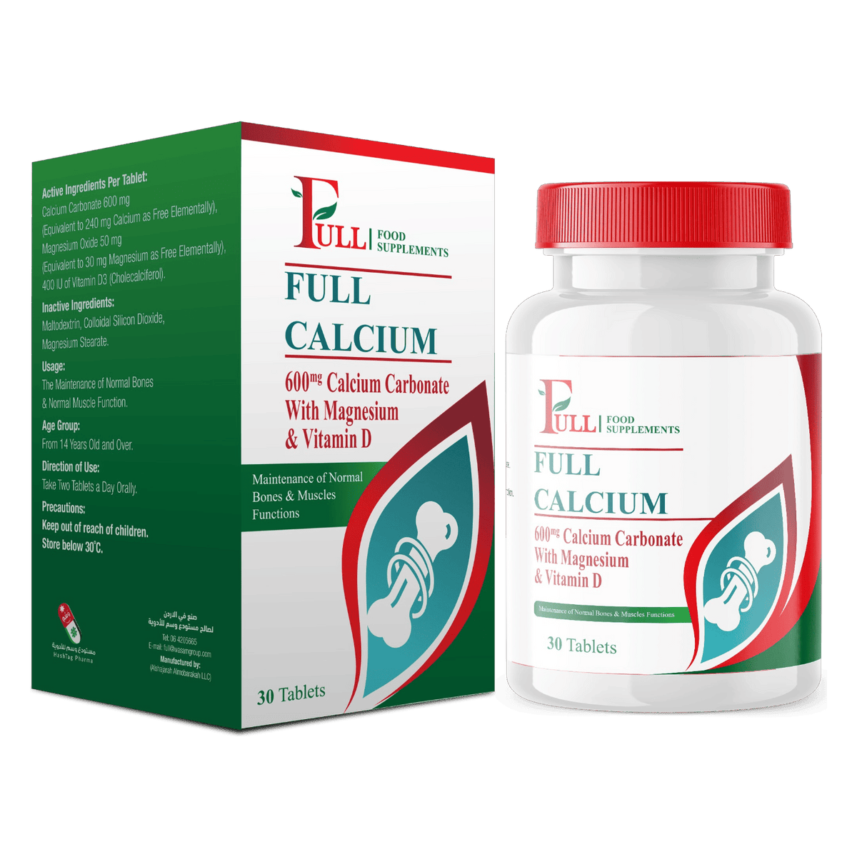 FULL CALCIUM 600MG 30TAB
