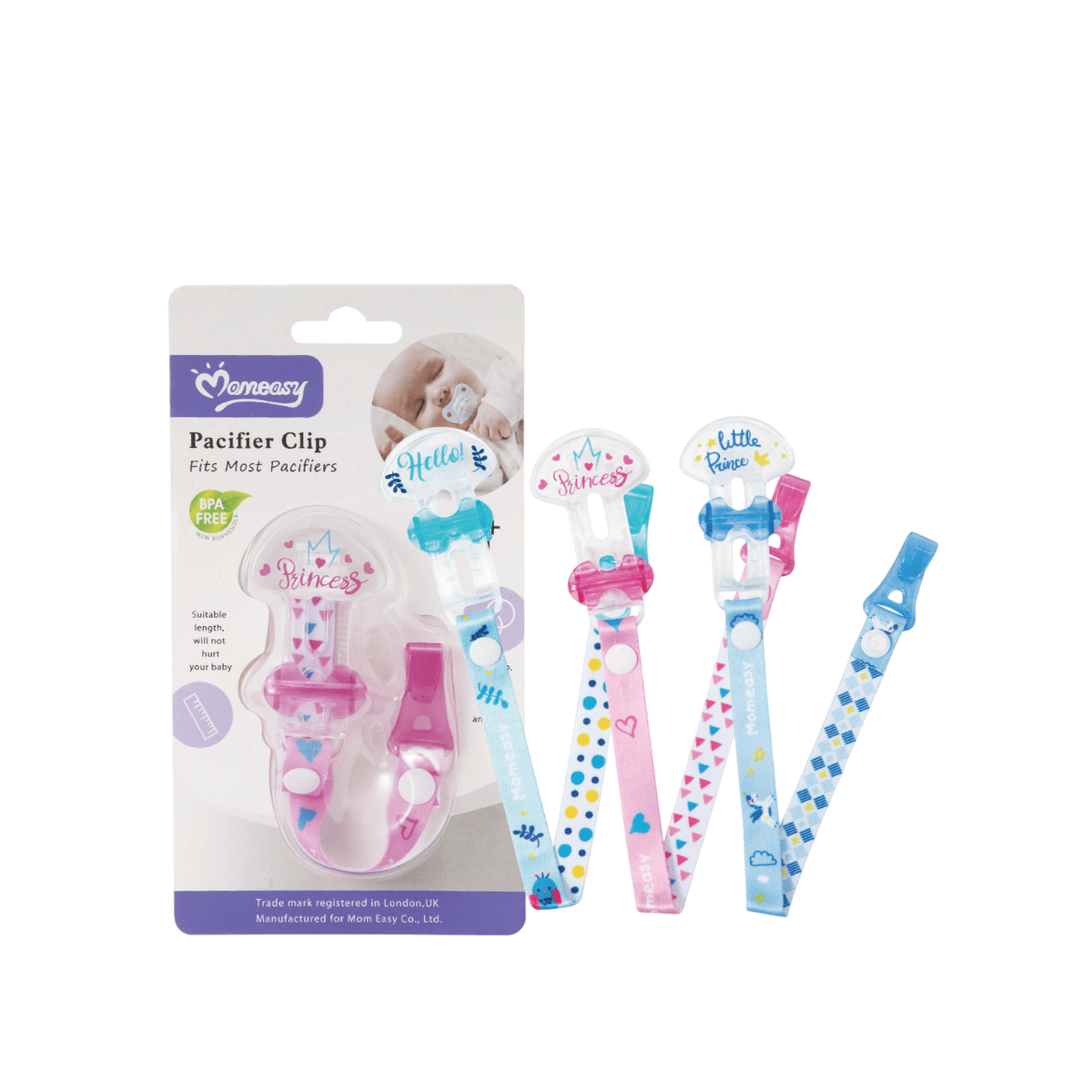 MOMEASY PACIFIER CLIP #45540