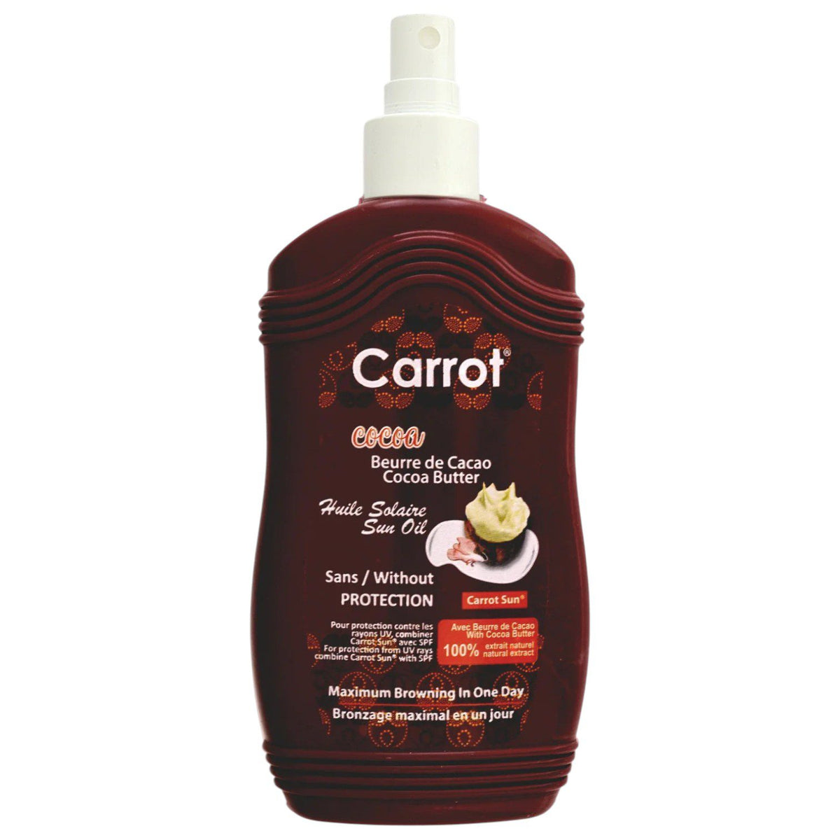CARROT SUNTAN SUN COCOA BUTTER OIL SPRAY 200ML