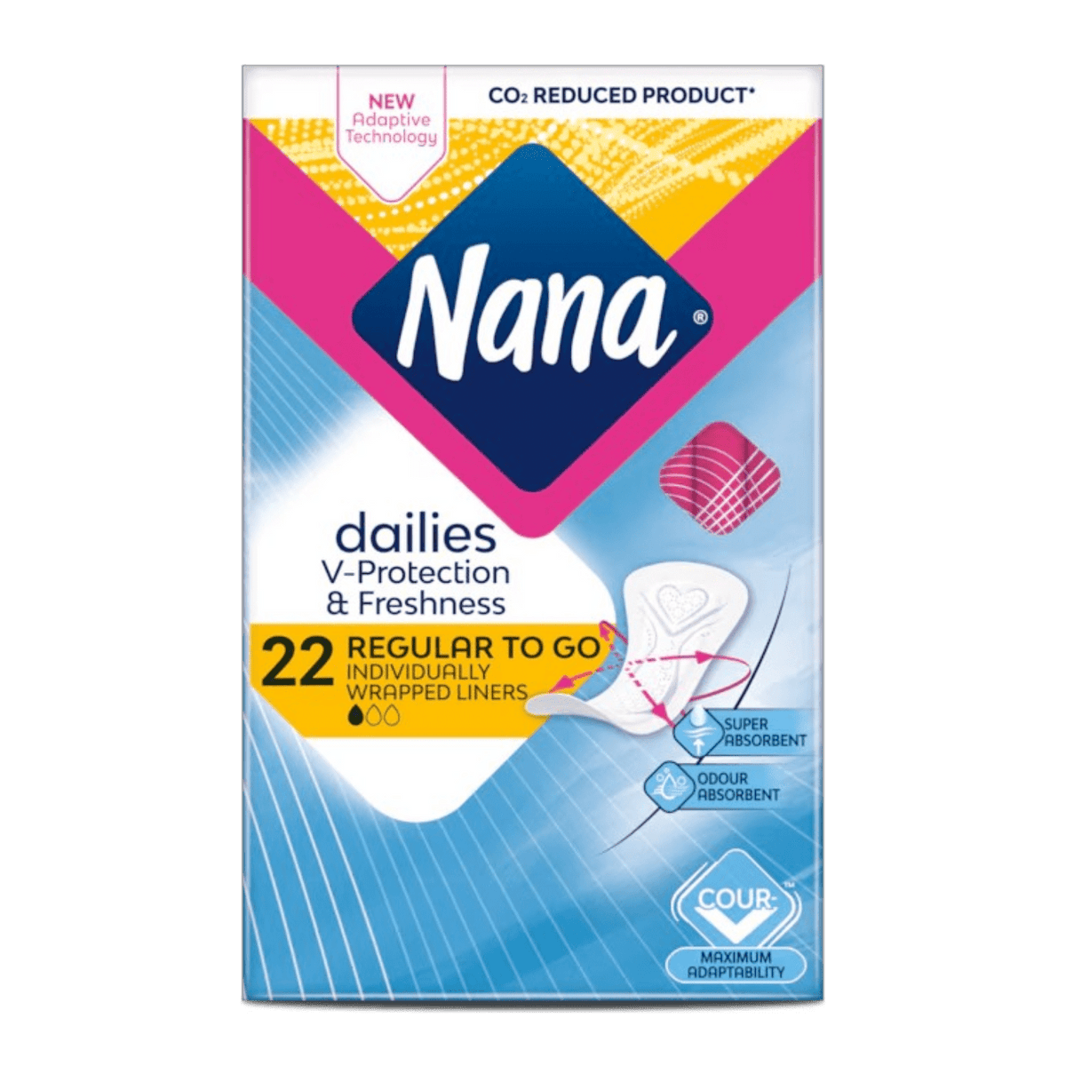NANA DAILY FERSH NORMAL PANTYLINER 22PCS