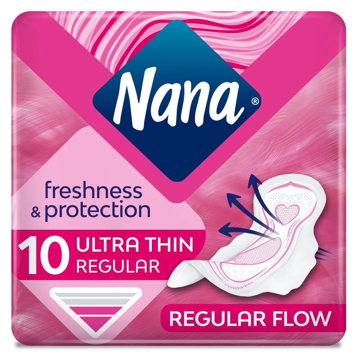 NANA FRESHNESS & PROTECTION ULTRA THIN REGULAR 10PAD