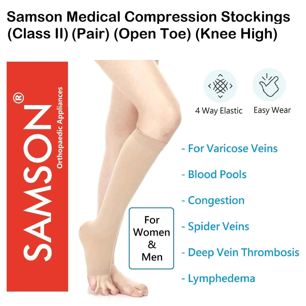 SAMSON M.C.S KNEE HIGH CLASS II SIZE L (1202B)
