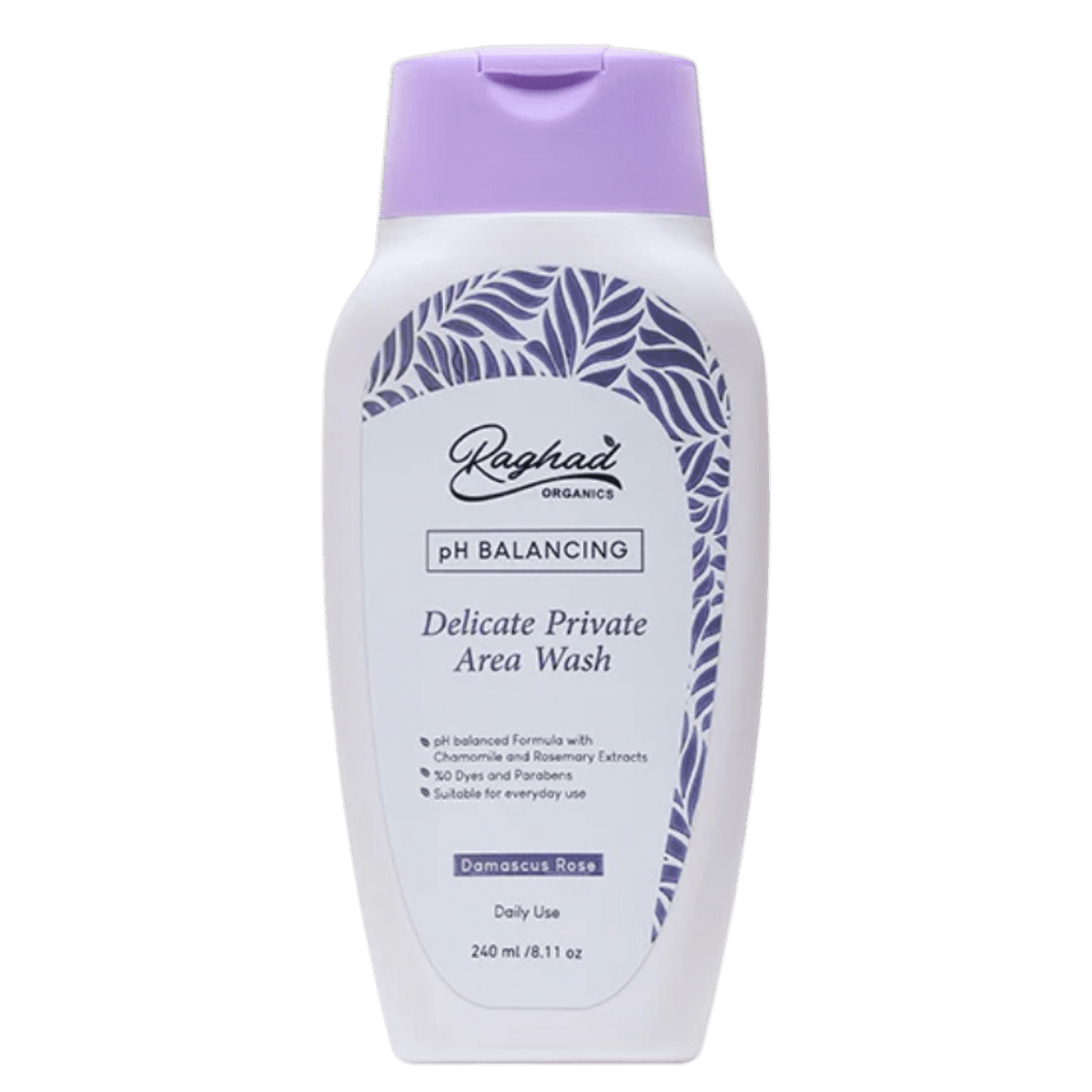 RAGHAD ORGANIC FEMININE DAMASCUS ROSE WASH 240 ML