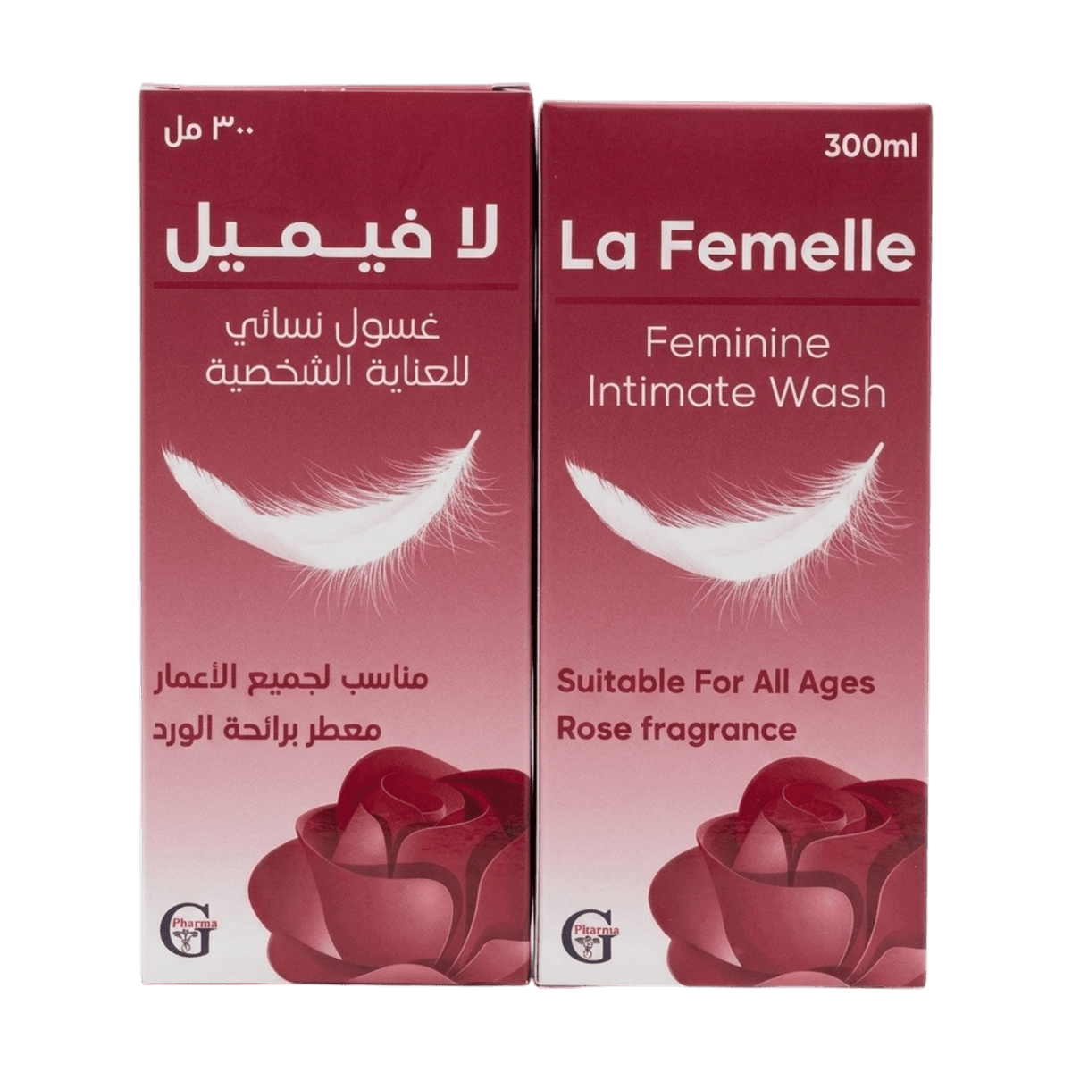 LA FEMELLE FEMININE INTIMATE WASH ROSE FRAGRANCE 300ML