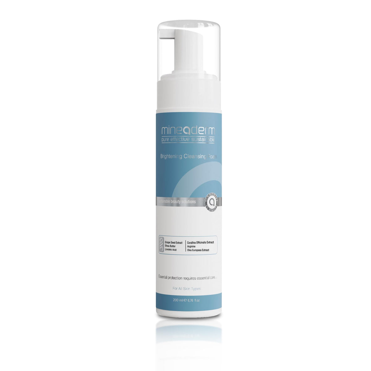 MINEADERM BRIGHTENING CLEANSING FOAM 200ML