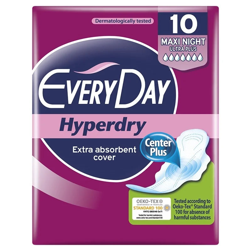 EVERYDAY HYPERDRY MAXI NIGHT ULTRA PLUS 10PCS