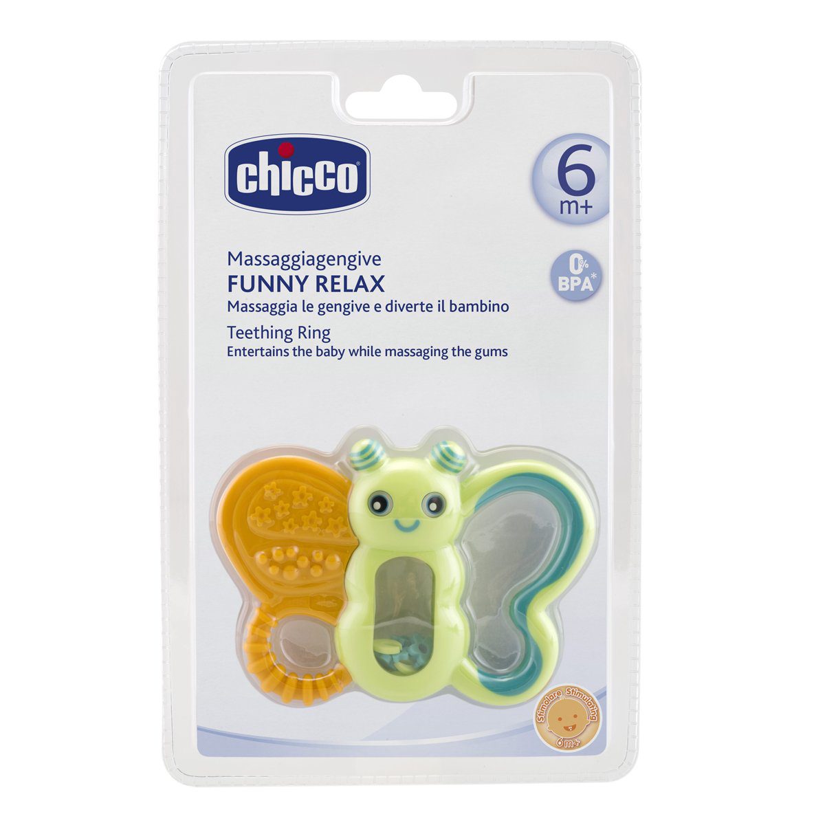 CHICCO FUNNY RELAX TEETHER 6M+