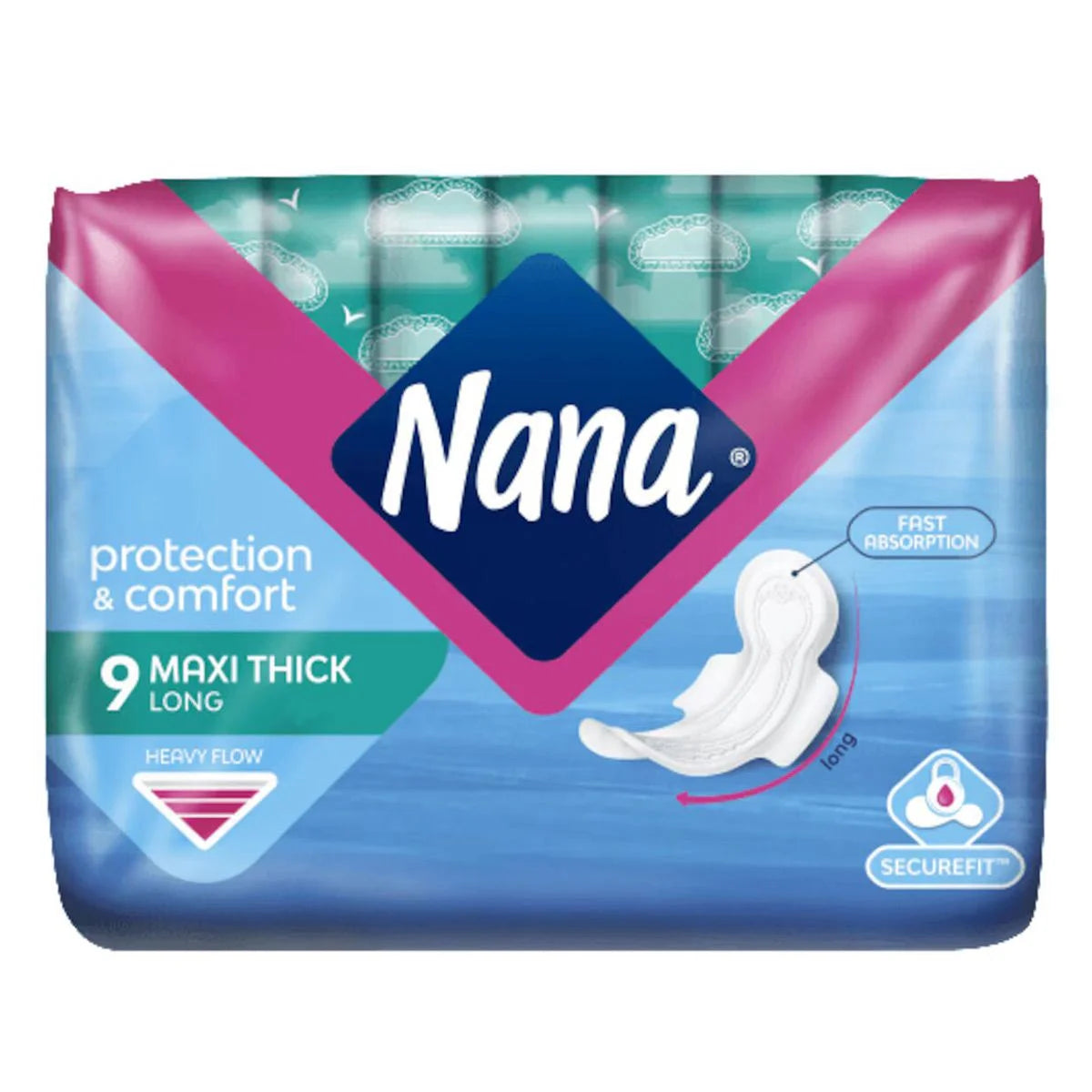 NANA MAXI THICK HEAVY FLOW 9PAD