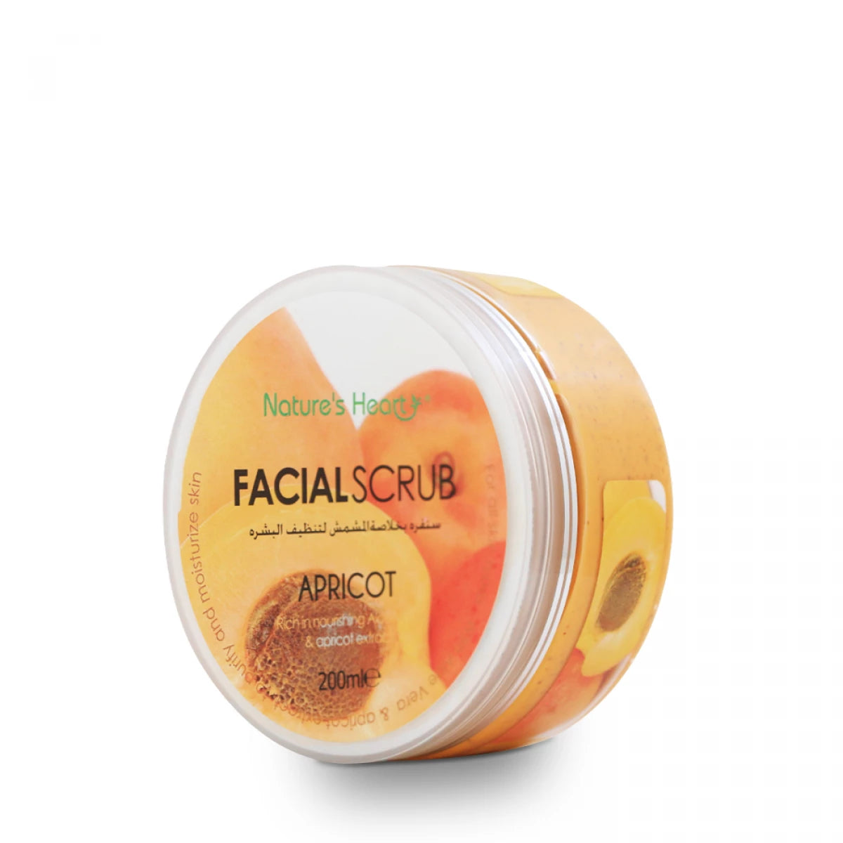 NATURES HEART FACIAL SCRUP APRICOT 200ML