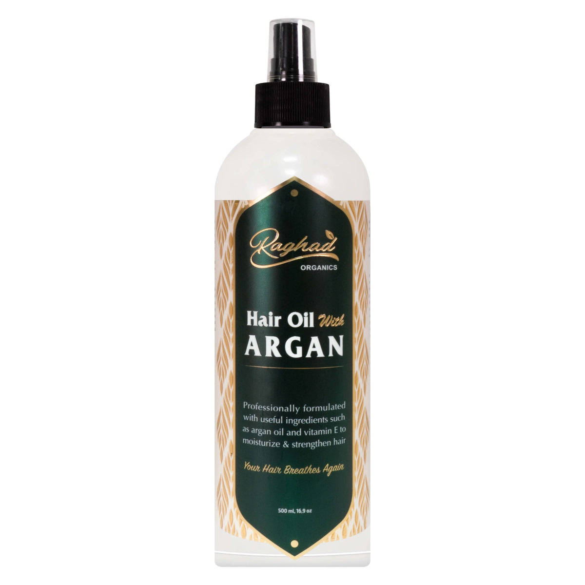 RAGHAD ORGANICS HAIR OIL WITH ARGAN 500ML