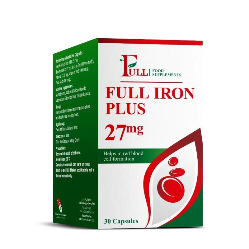 FULL IRON PLUS 27MG 30CAP