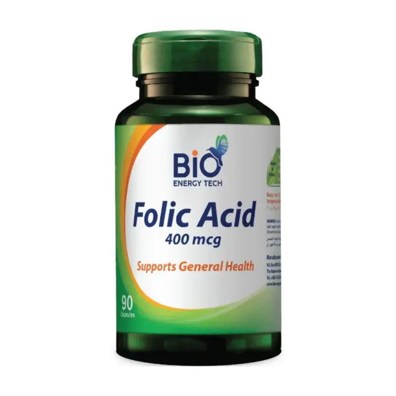 BIOENERGY FOLIC ACID 400MCG 90CAP