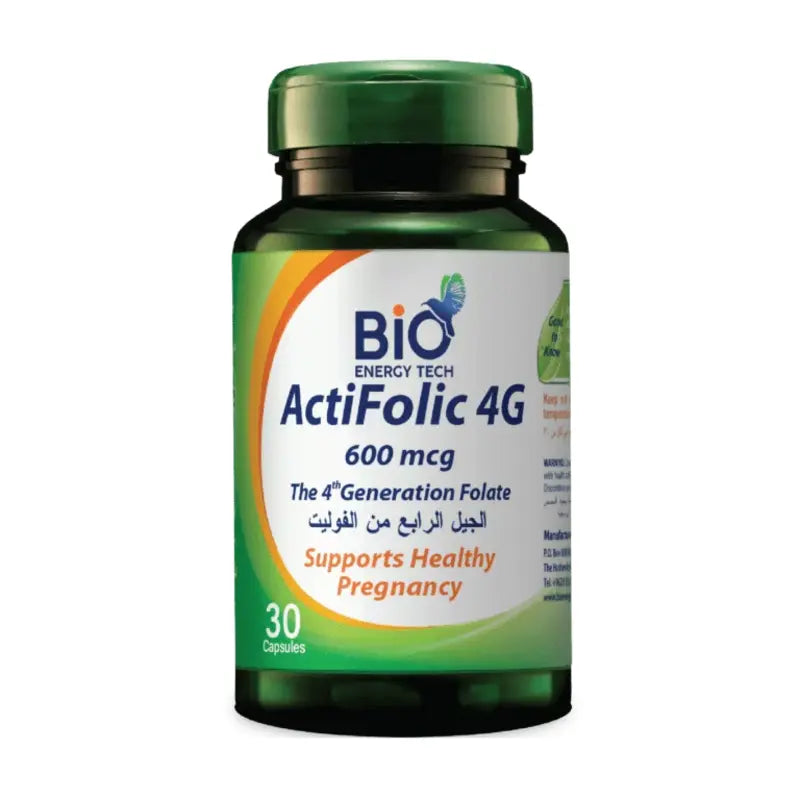 BIOENERGY ACTIFOLIC 4G 600MCG 30CAP
