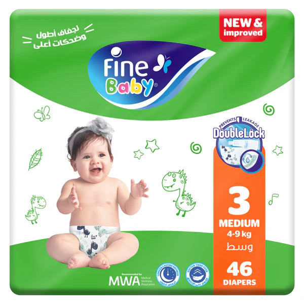 FINE BABY 3 46DIAPERS