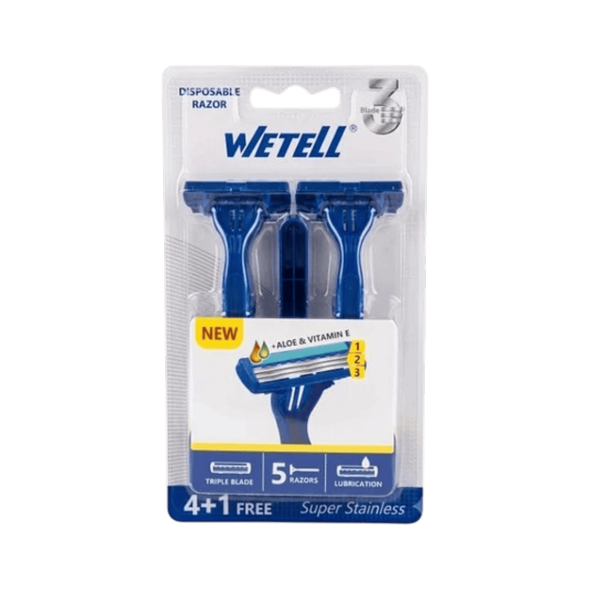 WETELL BLUE 3 BLADES 5 PCS