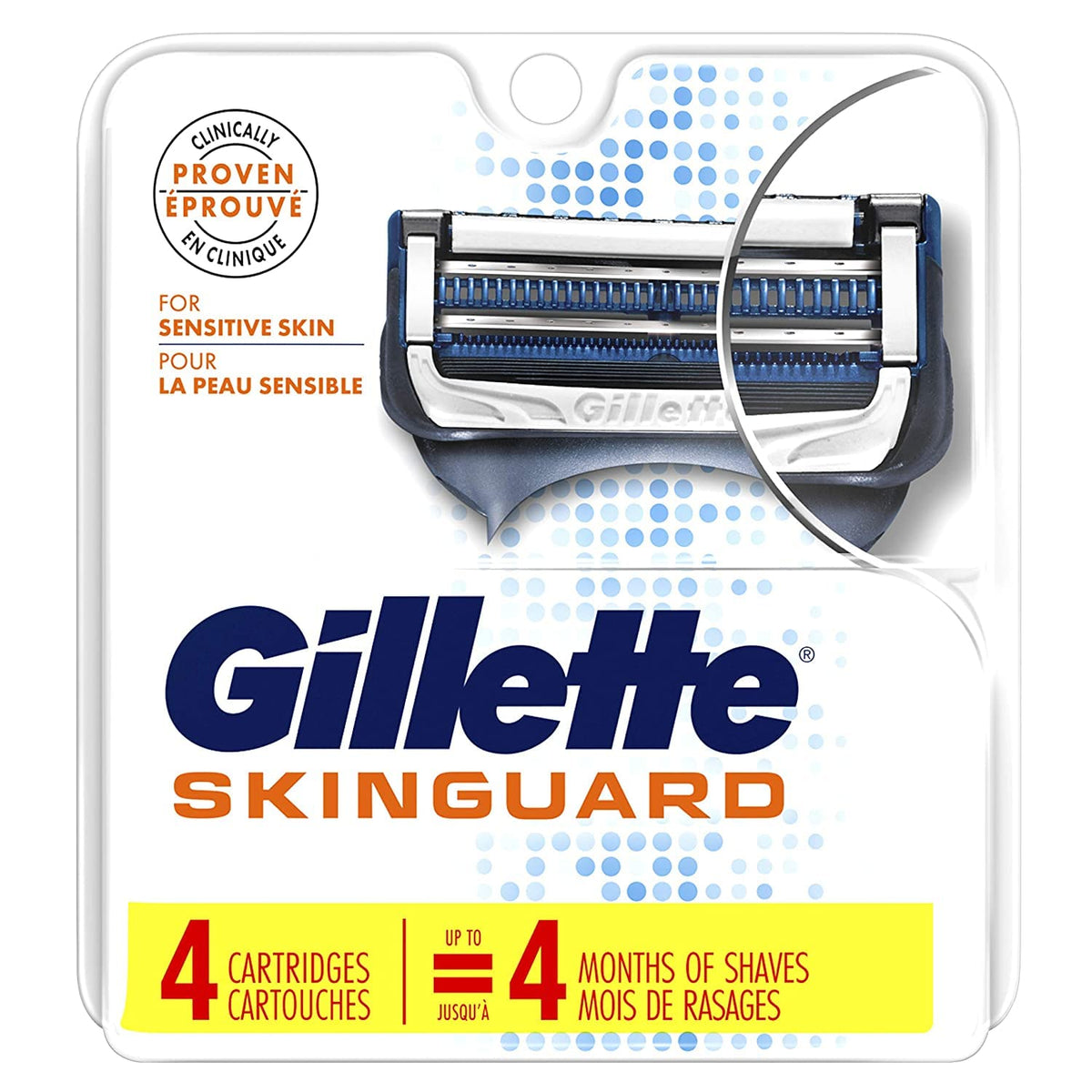 GILLETTE SKINGUARD SENSITIVE 4 BLADES