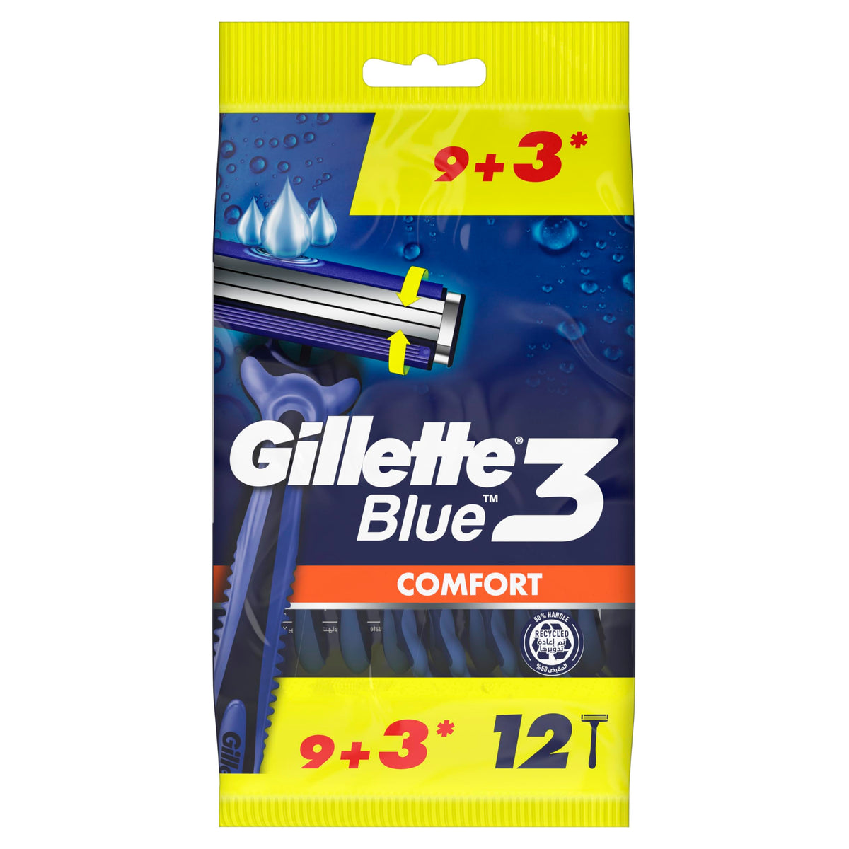 GILLETTE BLUE 3 COMFORT 9+3