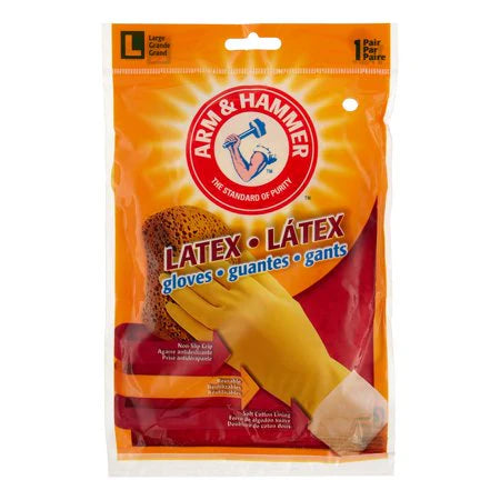 ARM&HAMMER LATEX GLOVES 1 PAR MEDIUM