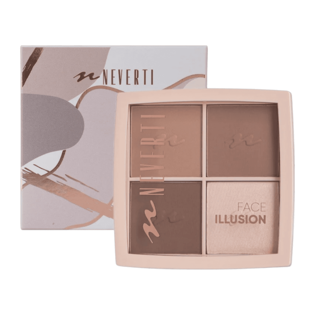 NEVERTI FACE HIGHLIGHTER CONTOUR PALETTE NP208 - 001