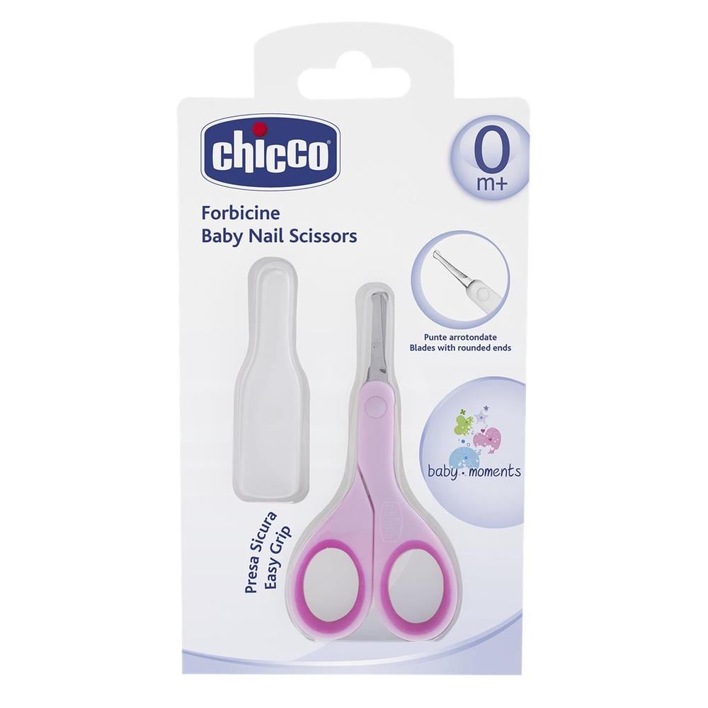 CHICCO BABY NAIL SCISSORS PINK 0M+
