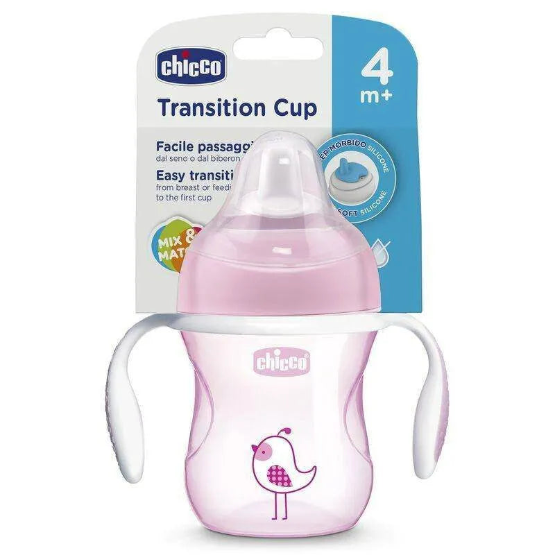 CHICCO TRANSITION CUP 4M+ 200ML PINK