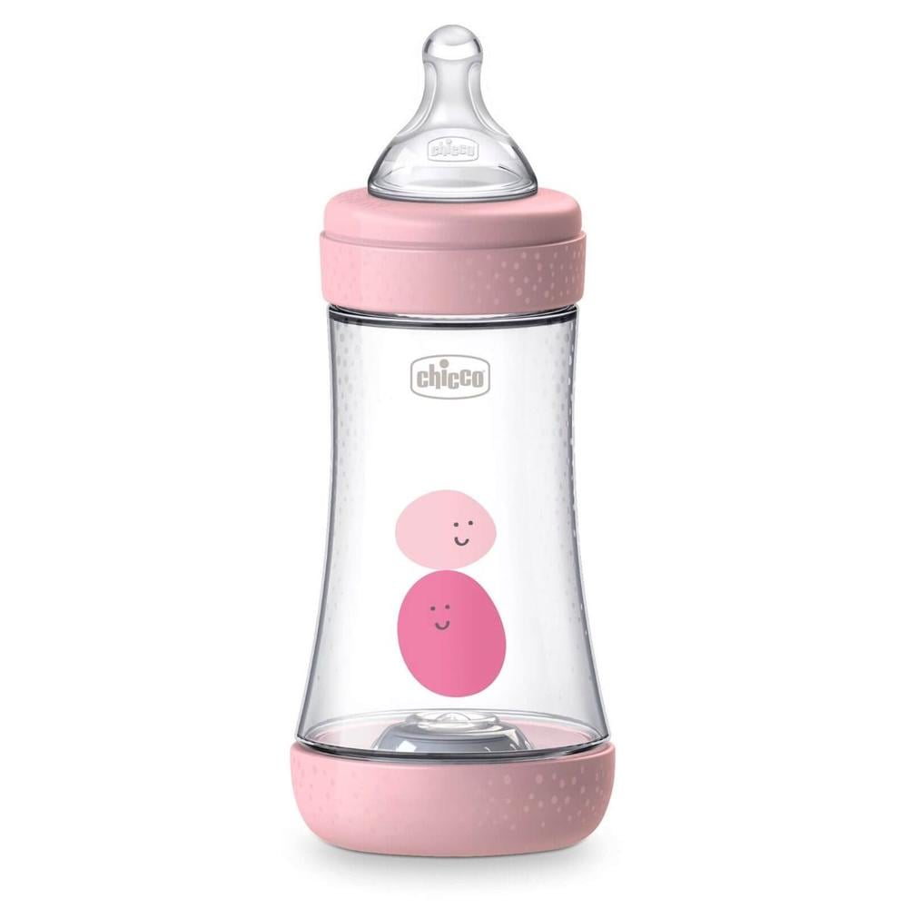 CHICCO 5 PERFECT INTUI-FLOW BOTTLE 2M+ 240ML PINK