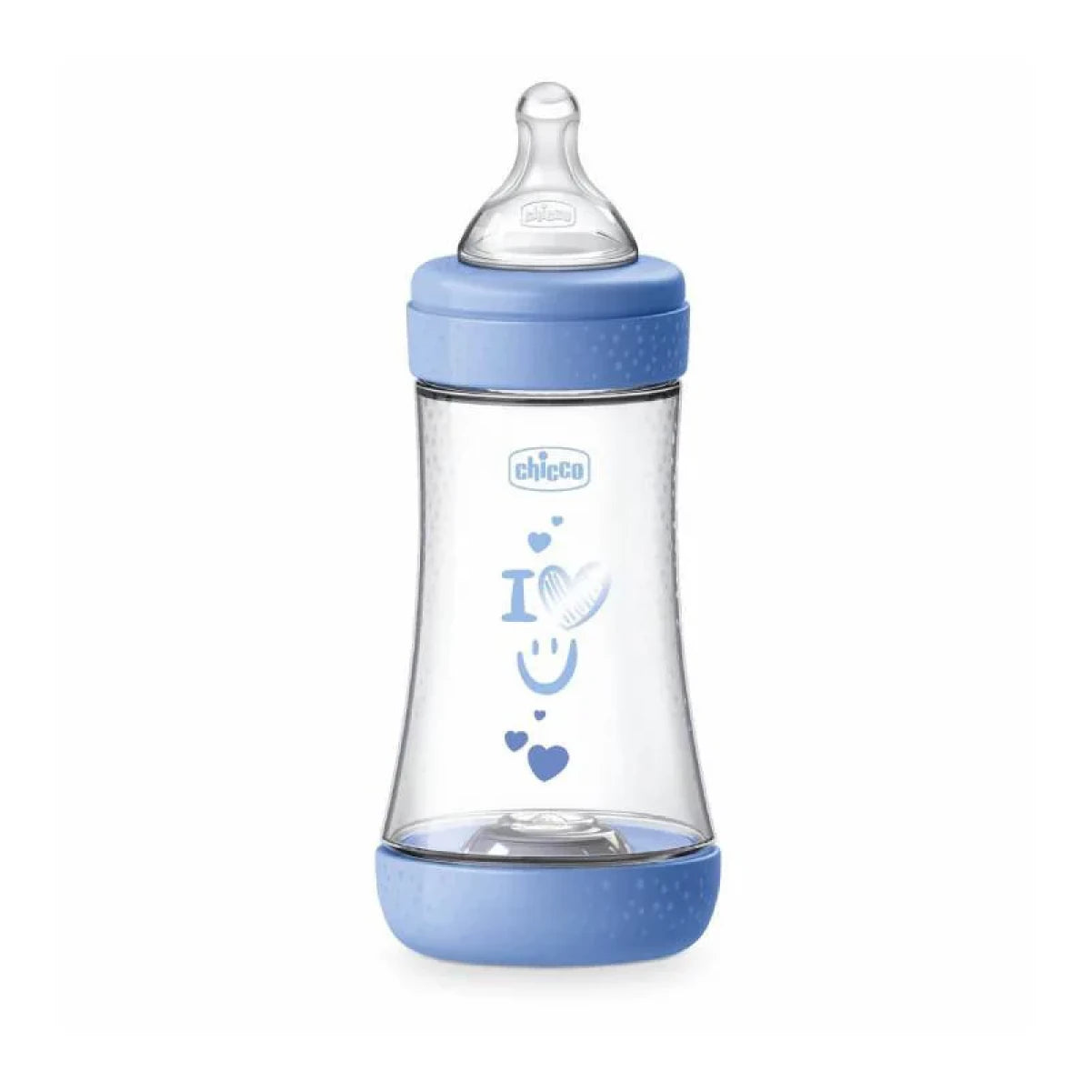 CHICCO 5 PERFECT INTUI-FLOW BOTTLE 2M+ MEDUIM FLOW 240ML BLUE