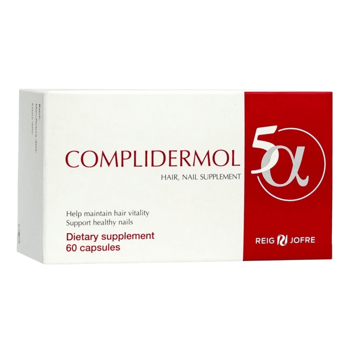 5 ALPHA COMPLIDERMOL 60CAP