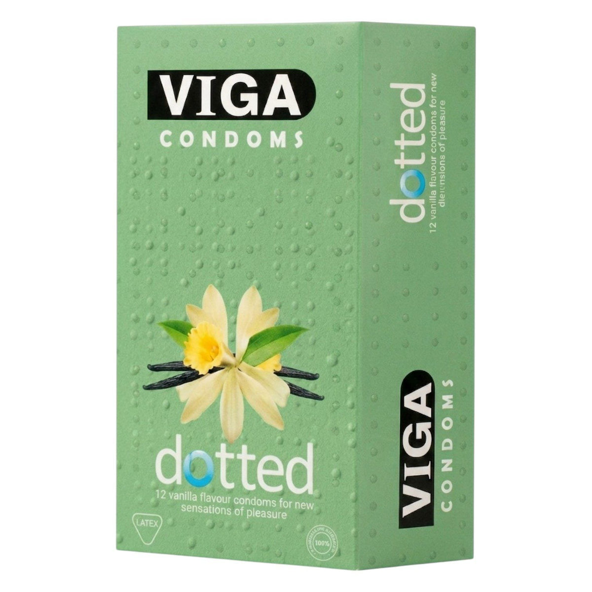 VIGA CONDOMS VANILLA DOTTED 12PCS
