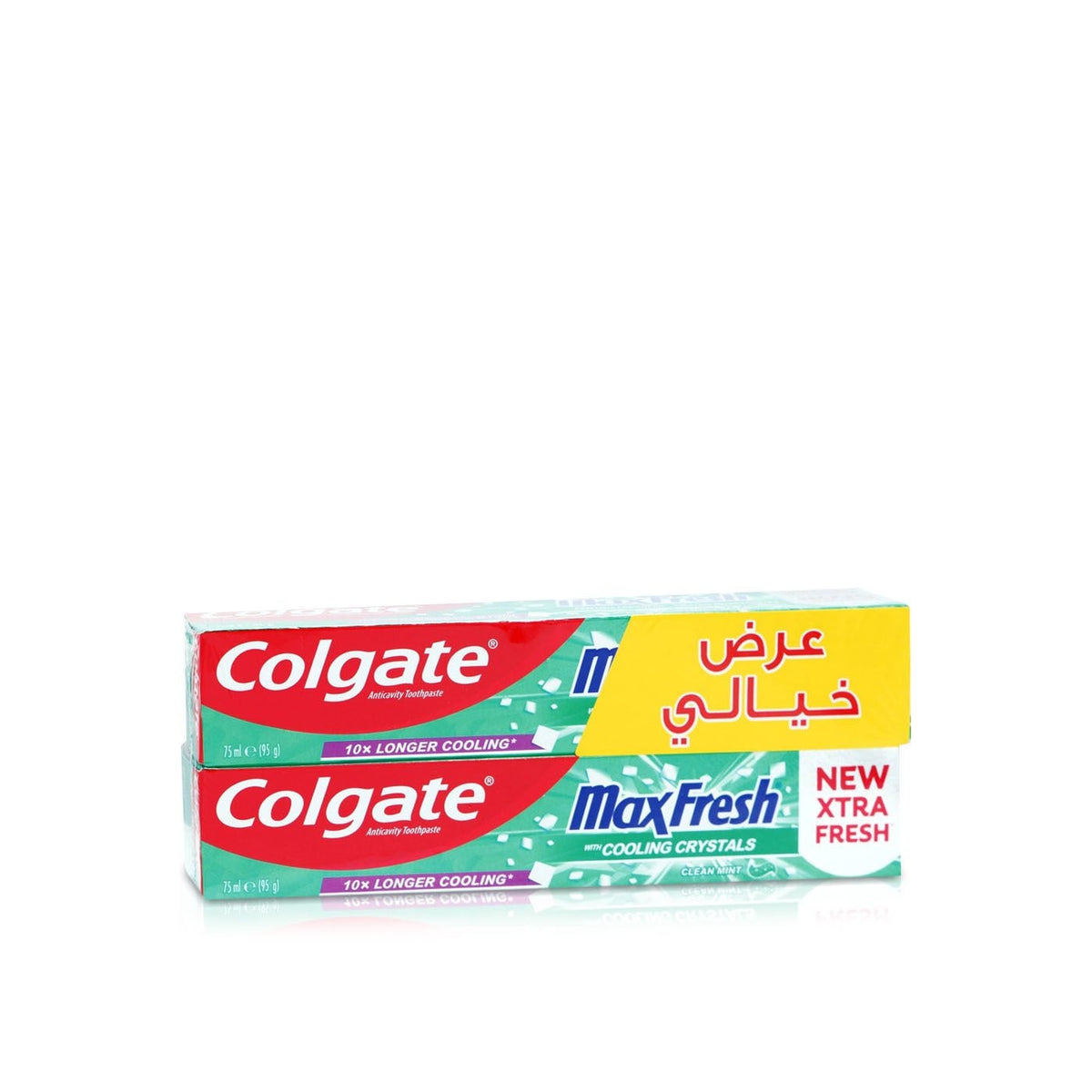 COLGATE MAX FRESH CLEAN MINT T.P 75ML 1+1 OFFER