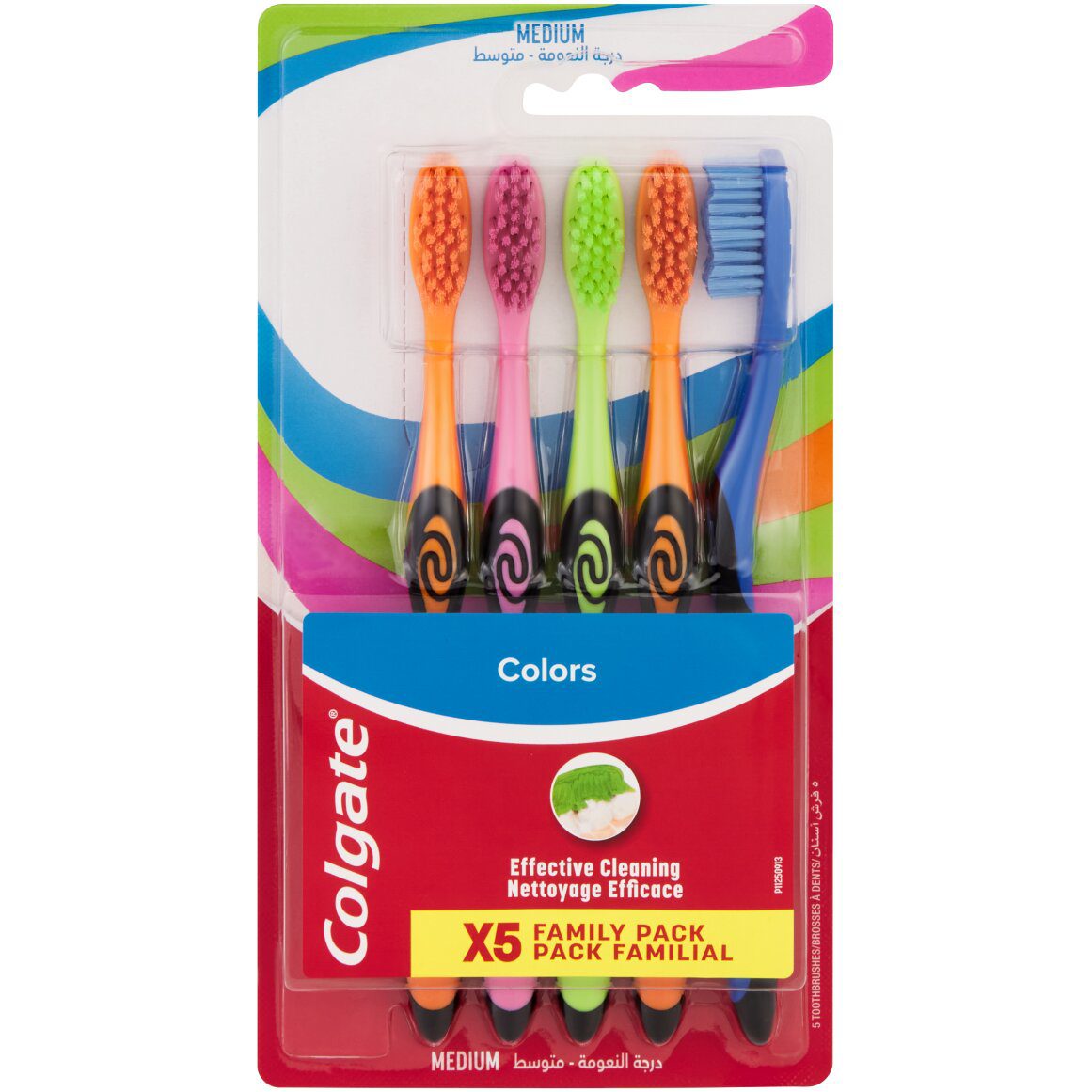 COLGATE MEDIUM *5 FAMILY PACK T.B