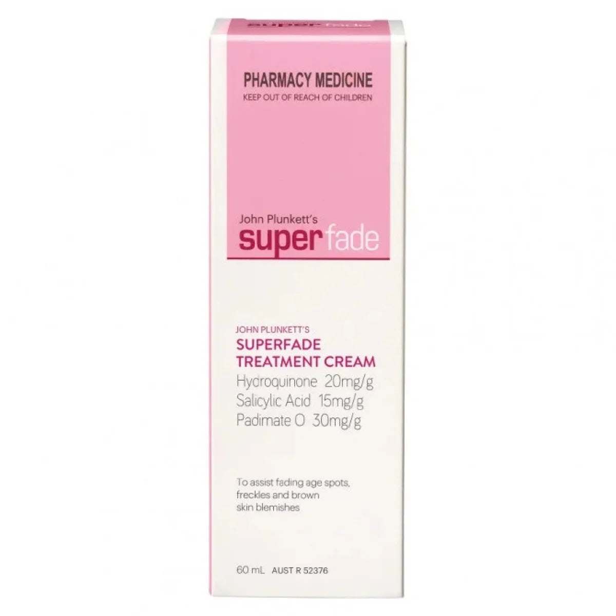 PHARMACY MEDICINE SUPER FADE CREAM 60ML