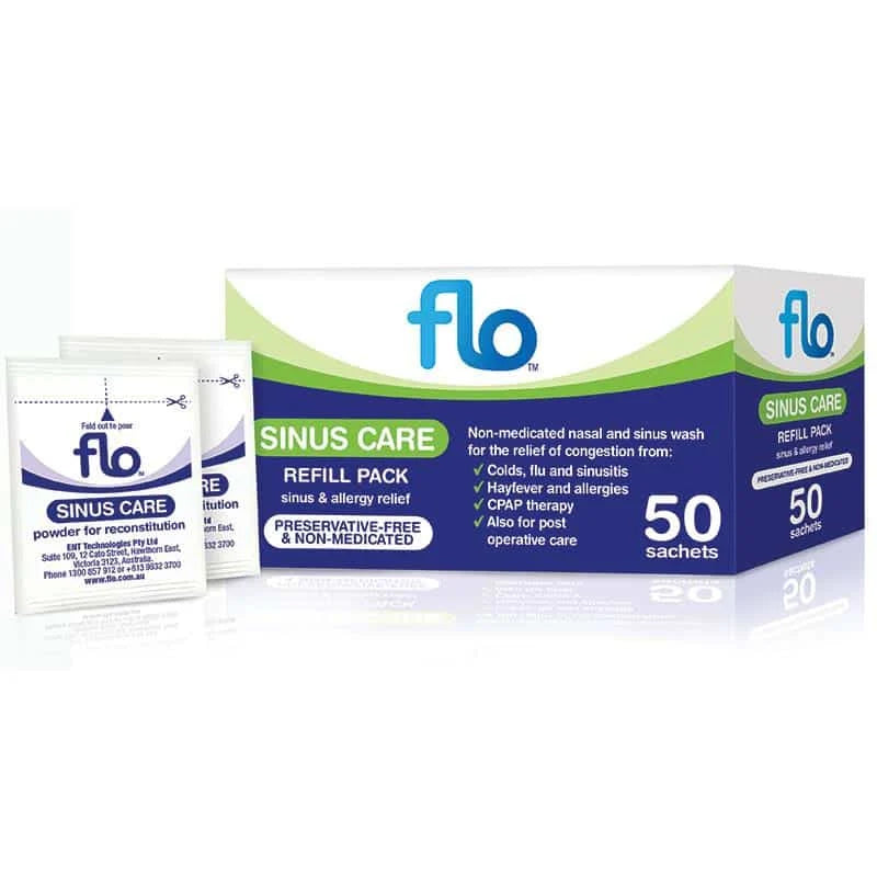 FLO SINUS CARE REFILL PACK 50SACH