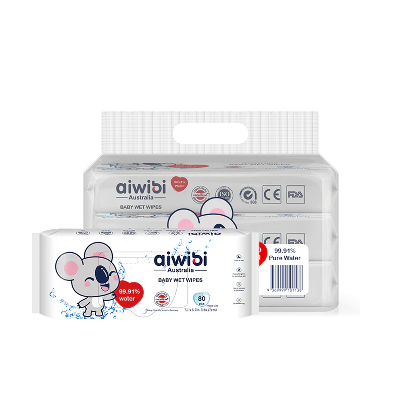 AIWIBI BABY PURE WATER WIPES 80PCS*3 OFFER