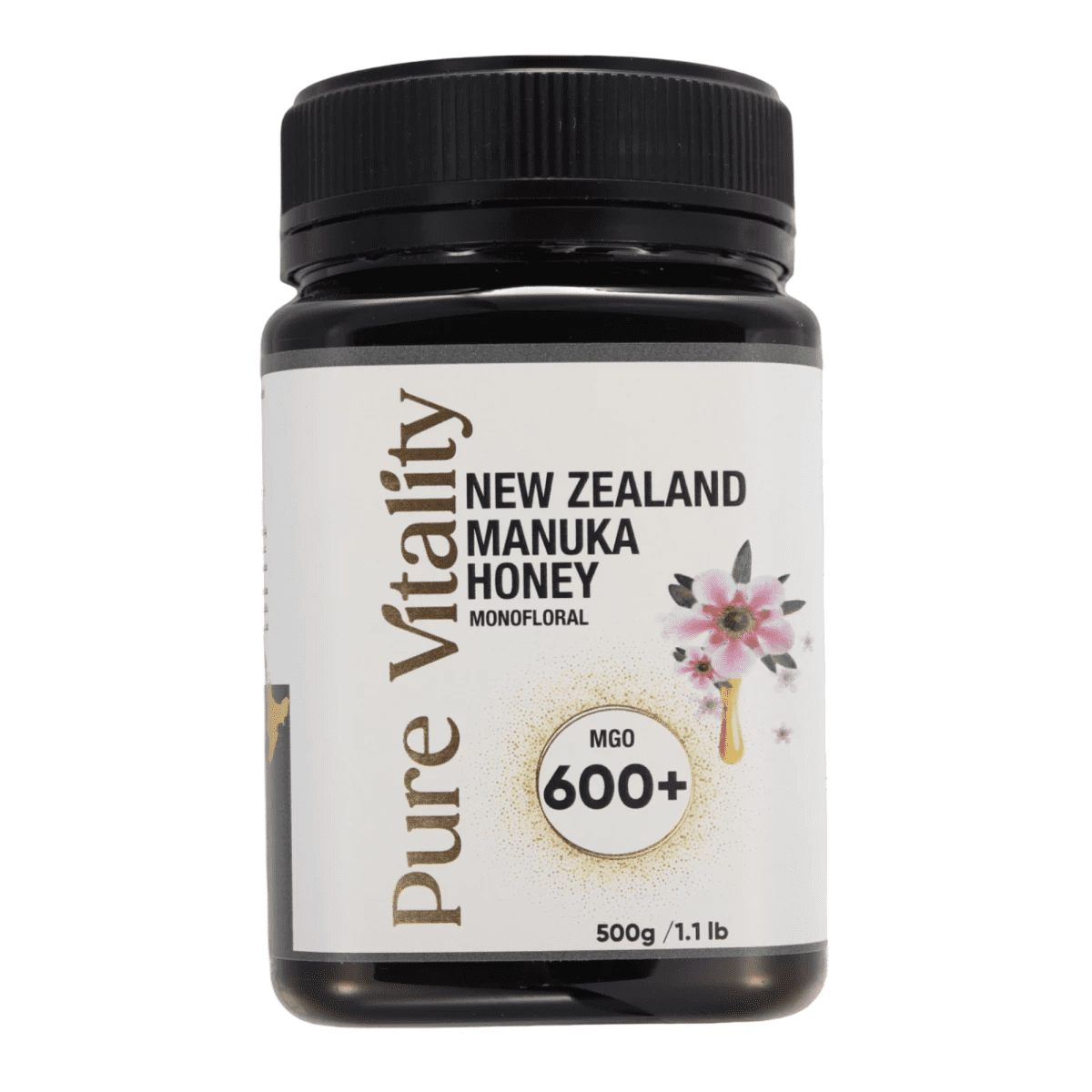 PURE VITALITY NEW ZEALAND MANUKA HONEY MGO 600+ 500G