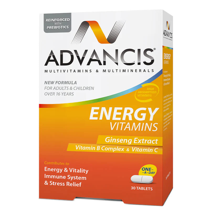 ADVANCIS ENERGY VITAMINS B COMPLEX & C 30TAB