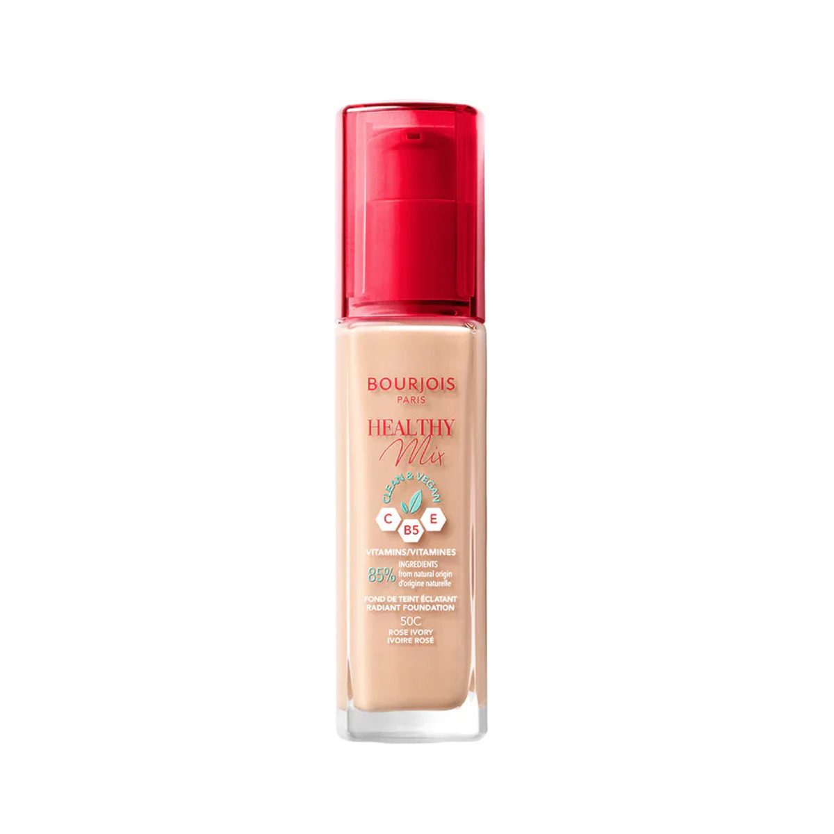 BOURJOIS HEALTHY MIX FOUNDATION 50 ROSE IVORY