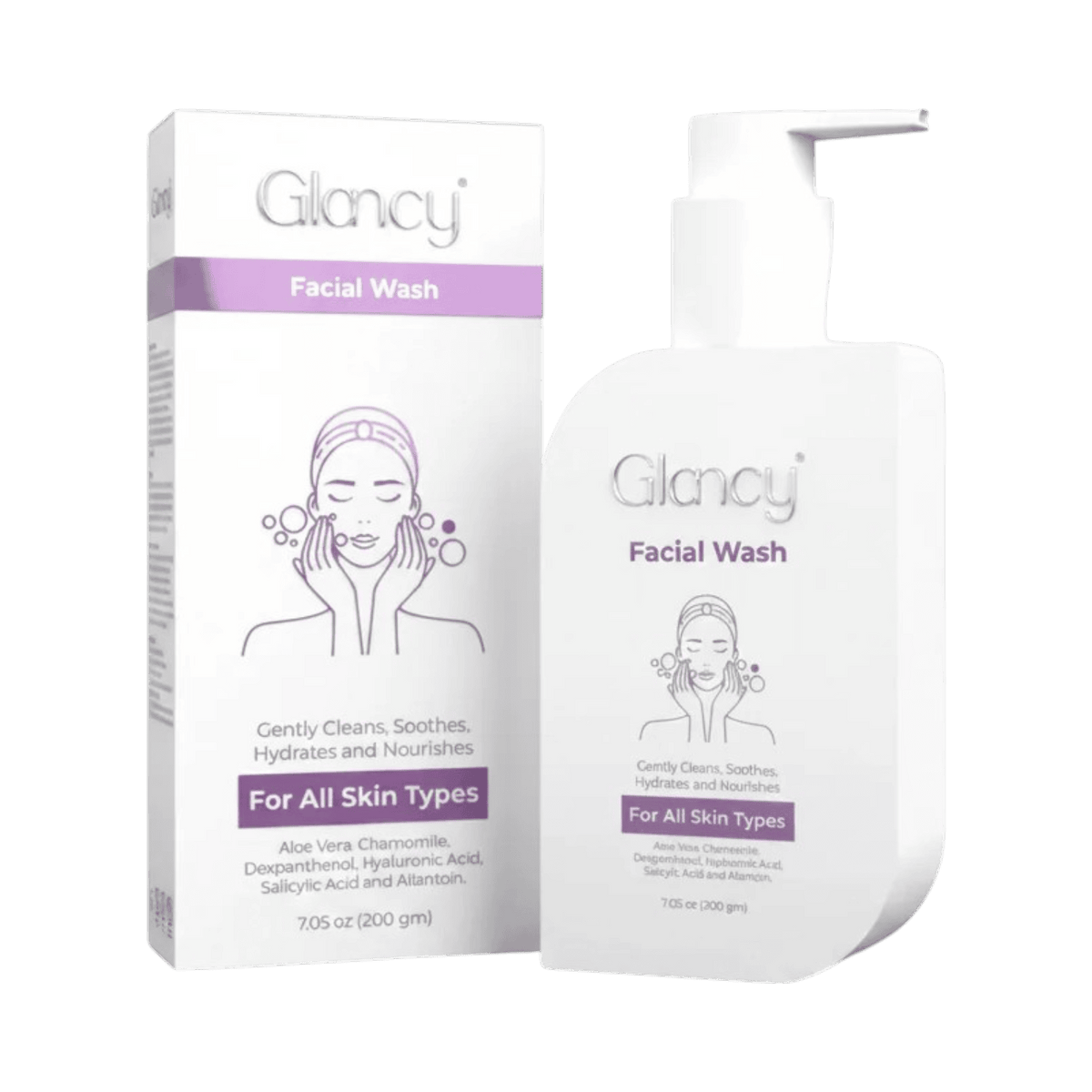 GLANCY FACIAL WASH 200G