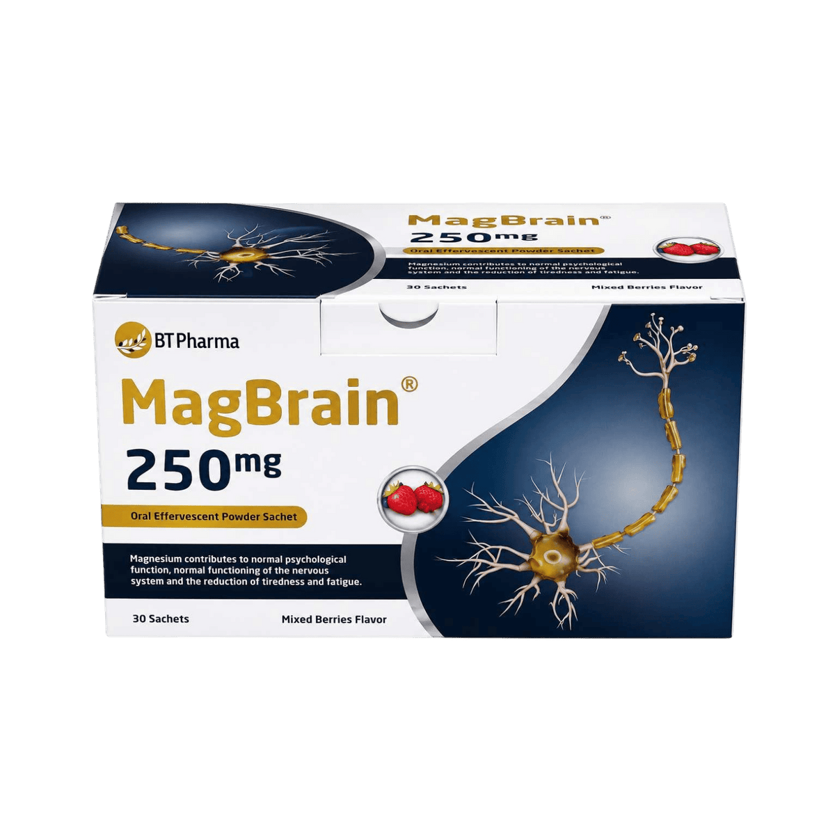 BT PHARMA MAGBRAIN MIXED BERRIES FLAVOR 250MG 30SACH
