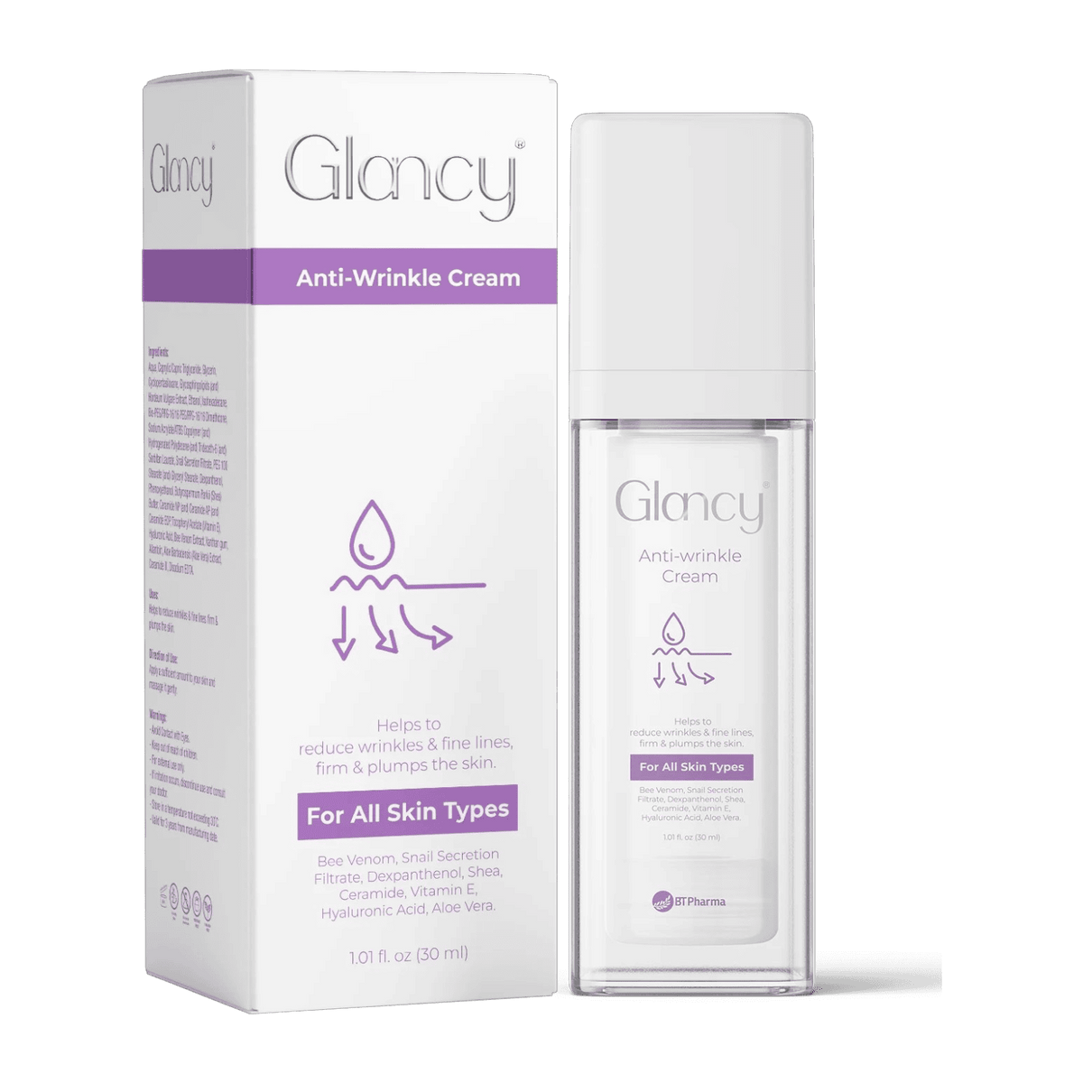 GLANCY ANTI WRINKLE CREAM 30ML