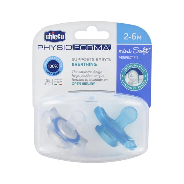 CHICCO MINI SOFT SOOTHER SILICON 2-6M BOY