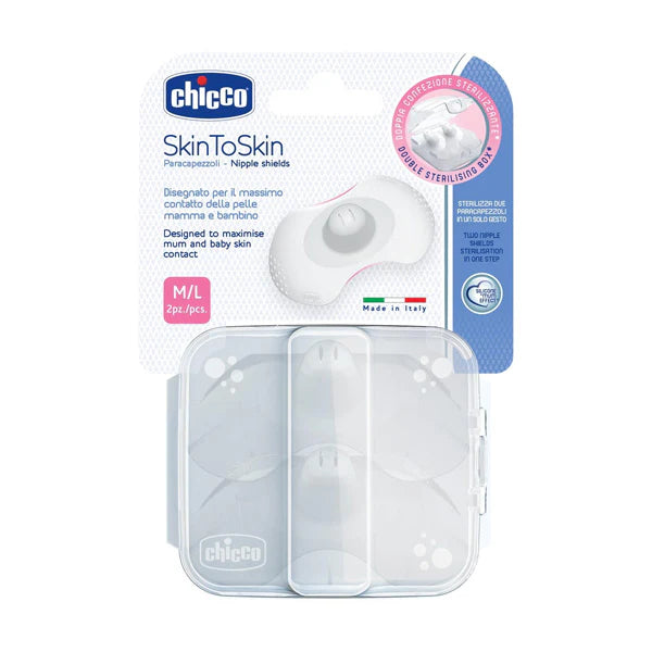 CHICCO NIPPLE SHIELDS SILICON M-L
