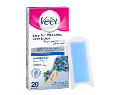 VEET HAIR REMOVER WAX STRIPS FOR SENSITIVE SKIN 20PCS