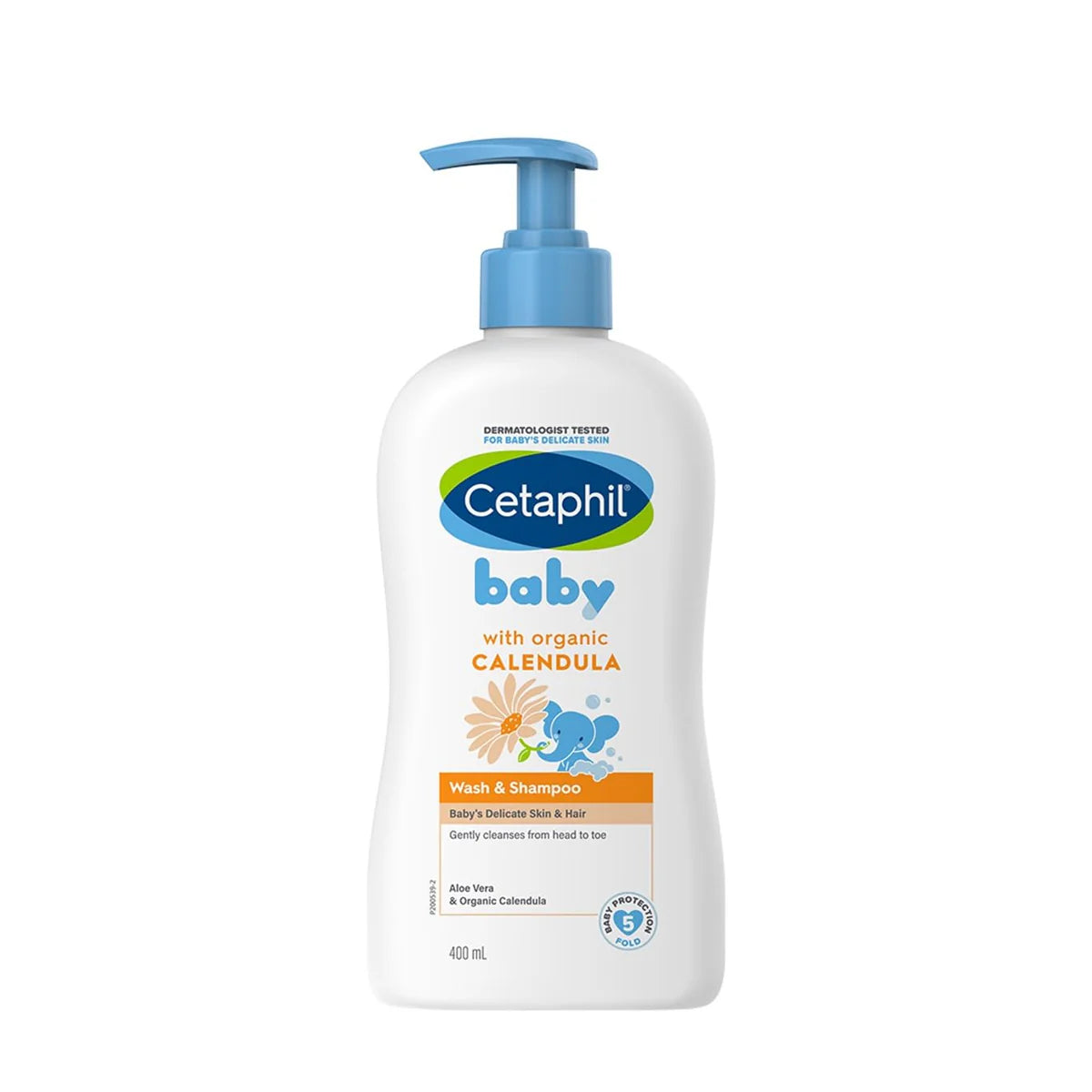 CETAPHIL BABY WITH ORGANIC CALENDULA WASH & SHAMPOO 400ML
