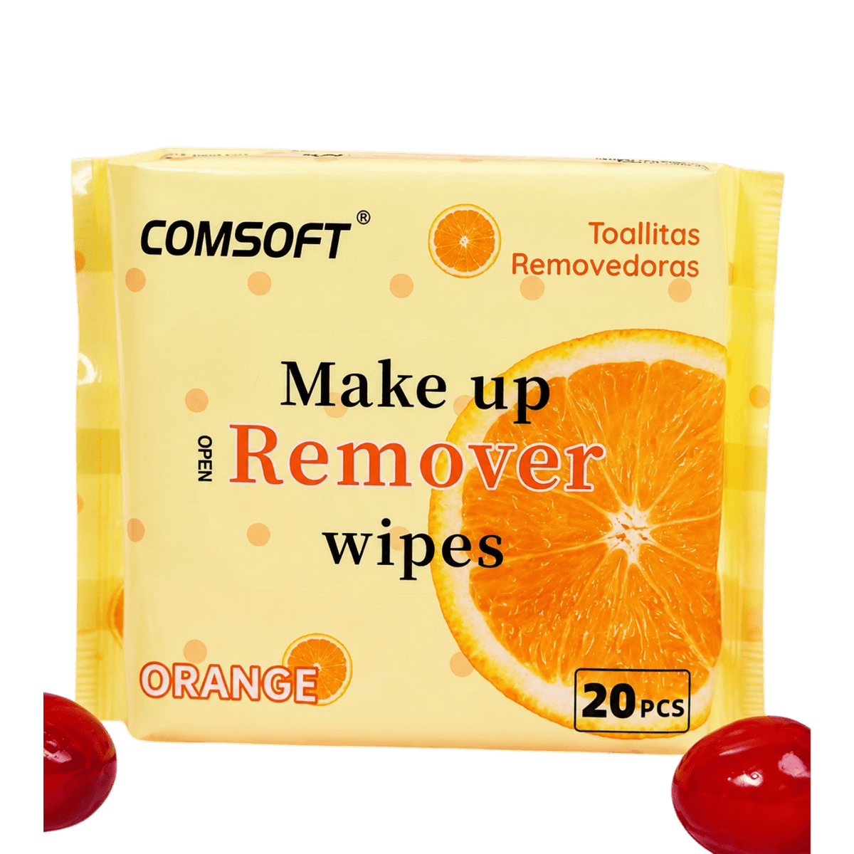 COMSOFT MAKE UP REMOVER ORANGE WIPES 20PCS