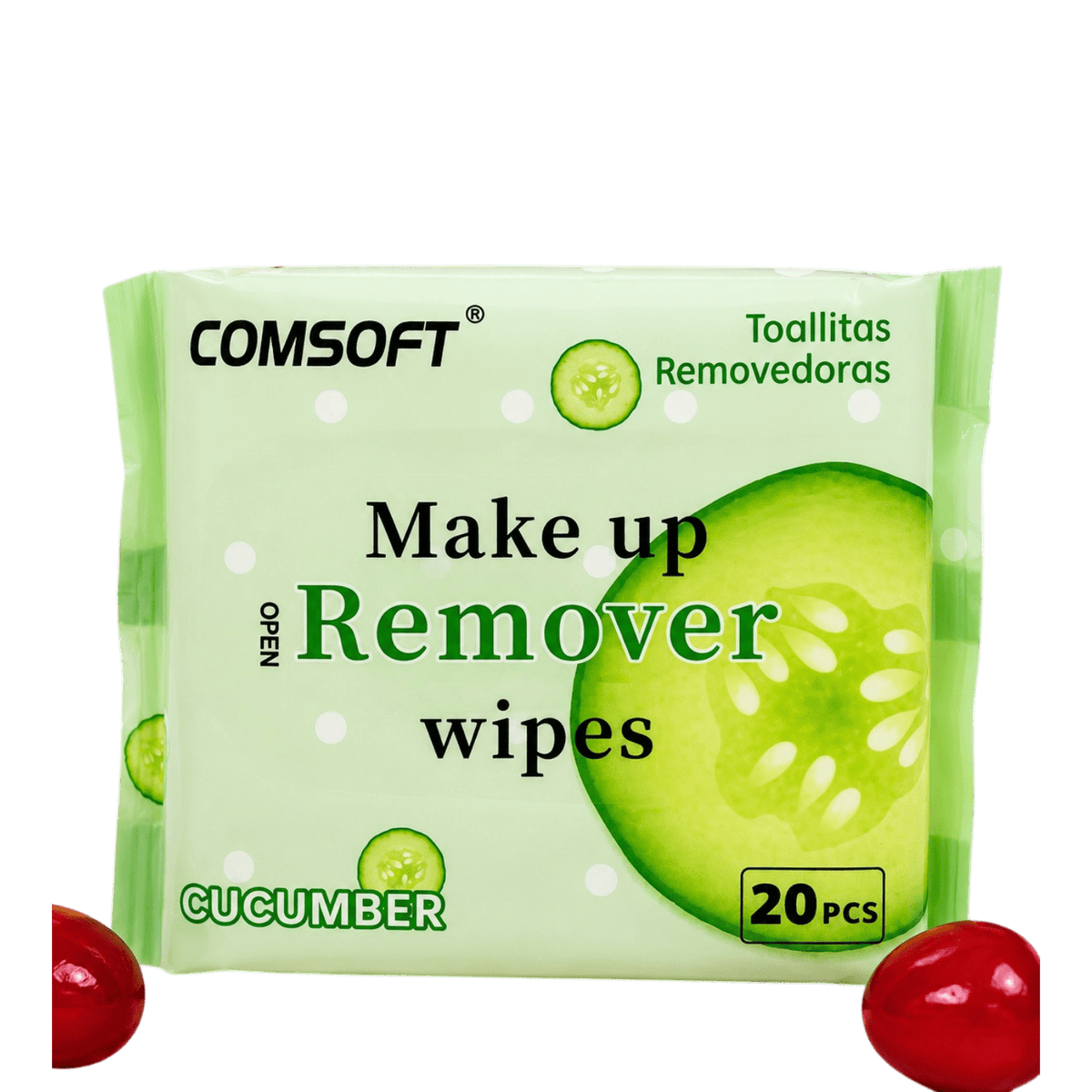 COMSOFT MAKE UP REMOVER CUCUMBER WIPES 20PCS